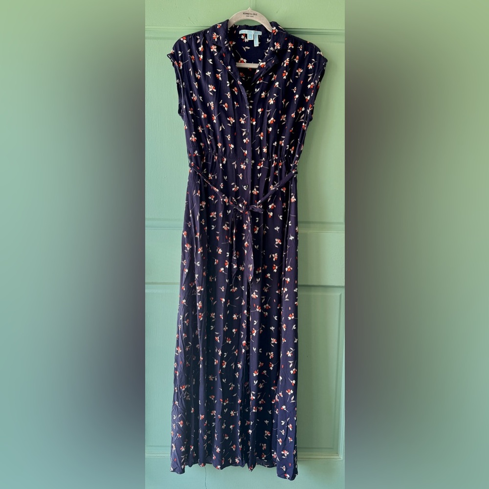 Draper James Navy Floral Dress